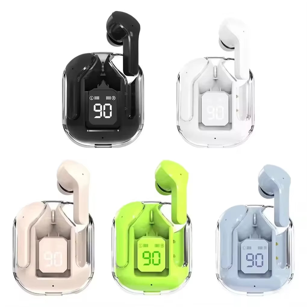 Air31 Transparent Crystal ENC Noise Cancelling Earphones & Headphones Auriculare Inalambrico Gaming Air 31 TWS Wireless Earbuds